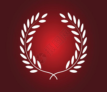 月桂花环图标设计优胜者周年历史领导者荣誉徽章纹章版税传统艺术图片