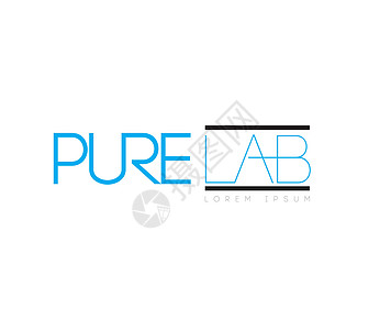 纯实验室概念标志设计工程蓝色活力解决方案技术公司物质溶剂服务生物图片