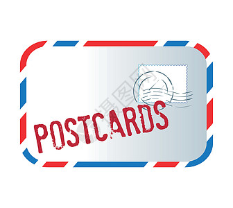 明信片文字和字母电子邮件假期邮件插图问候语邮寄邀请函文档信封邮票图片