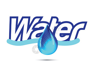 带有 Dro 的水标志反射环境插图标识艺术飞溅活力液体运动蓝色图片