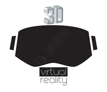 3D VR Logo 和 Eyewea工具屏幕营销网络身份贴纸商业展示公司品牌图片