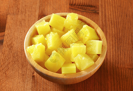 菠萝片果汁罐装食物热带水果糖浆小吃背景背景图片