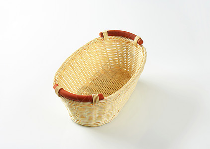Oval Owder面包篮装饰风格编织面包乡村厨房储物服务器具手工柳条图片