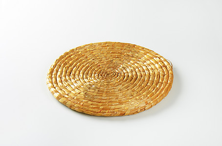圆环整件草铺垫手工乡村餐垫工艺稻草圆形设计图片