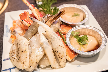 新鲜海鲜海藻餐厅海洋市场饮食美食贝类野生动物食物营养图片