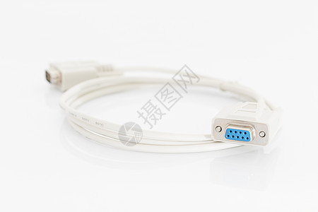 VGA 带白线的VGA电缆连接器绳索监视器网络视频互联网界面技术硬件打印机显卡图片