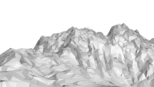 白色抽象多边形 mountai3d岩石冰山坡度爬坡旅行三角形几何学远足顶峰图片