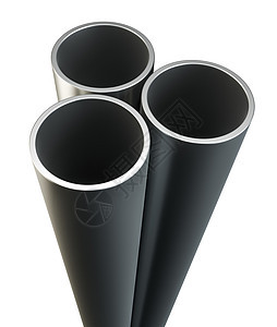 金属管上惠特孤立技术团体工业渲染圆形管道合金管子圆柱图片