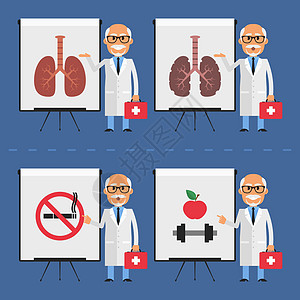 老医生在翻页炭上指出图片