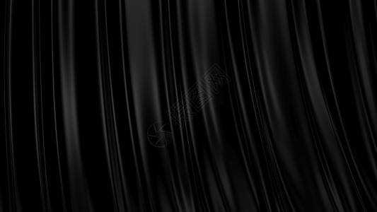 3D 插图抽象黑色背景装饰品窗帘技术抛光图片