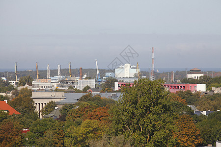 办公室和工厂建筑 爱沙尼亚塔林背景图片