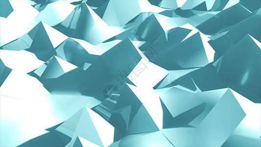 浮雕三角形和多边形样式中的低多边形几何抽象背景墙纸金子卡片照片钻石海报插图横幅蓝色马赛克图片