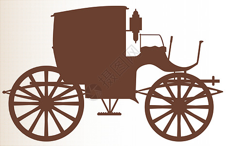 旧棕色轮车车轮婚礼插图越野车旅行教练皇家古董轮子出租车图片