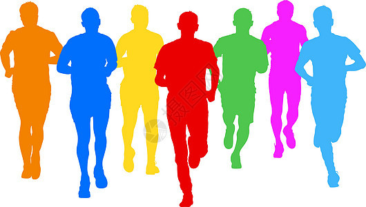 套剪影 短跑运动员 它制作图案矢量图速度竞技训练游戏男人插图行动优胜者竞赛运动图片