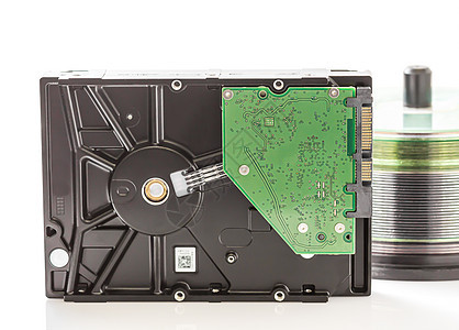硬盘驱动器和光盘服务器数据白色记忆电脑磁盘硬盘电路板技术案件图片