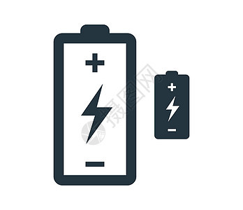带有 Flash 图标设计的电池按钮闪电燃料充电器碱性电子产品活力充值细胞力量背景图片