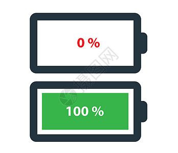 电池图标设计容量电话充值指标累加器收费插图电脑数字时间图片