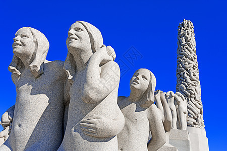 古斯塔夫维格兰的雕塑建筑学公园巨石花岗岩首都假期艺术品吸引力边锋文化图片