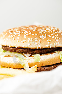来自麦当劳的双汉堡汉堡食物薯条营养汉堡自由馒头工作室肉丸芝麻图片
