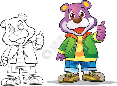 吉祥物巨象卡通片粉色快乐艺术劝告角色插图哺乳动物荒野野生动物图片