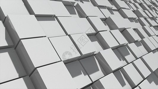 多维数据集背景的抽象图像 具有专业光影的逼真块地板 技术理念玻璃团体立方体反射合金建造盒子电脑阴影正方形图片