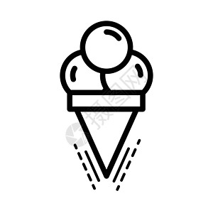 冰淇淋图标设计线式图片