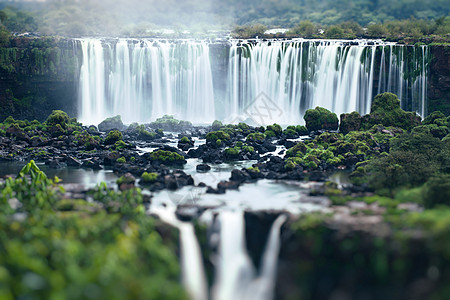 世界上最大的瀑布系列 vi流动风景旅游蓝色天空裂痕白内障公园森林旅行图片
