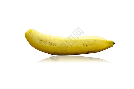 孤立的香蕉热带黄色水果皮肤饮食白色小吃食物图片