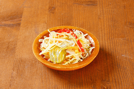 菜卷心菜沙拉素菜食物盐水小吃盘子小菜生食辣椒白菜蔬菜图片