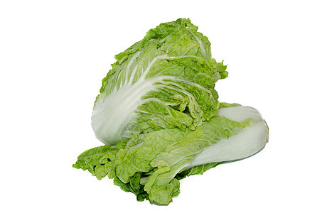 白卷心菜沙拉绿色树叶生产蔬菜白色食物图片