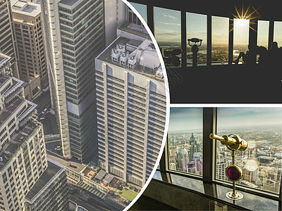 悉尼 澳大利亚 图像的拼贴画  旅行背景 我的照片市中心商业摩天大楼港口房子建筑天空中心建筑学场景图片