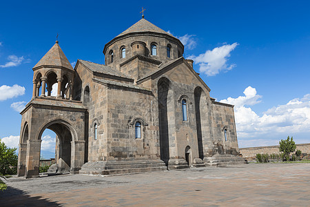 亚美尼亚Echmiadzin古教会圣赫里皮希米古教堂利基文化宗教生态环境建筑教会建筑学植物群遗产图片