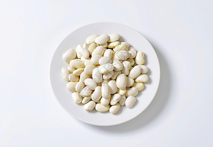 利马豆食品种子豆子豆类脉冲白豆盘子食物营养图片