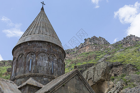 Geghard修道院 K区独特的建筑建筑旅行洞穴使徒遗产宗教世界岩石旅游地标国家图片