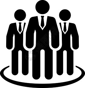 商业领袖图标 平面设计男性人群优胜者团体合作员工男人商务办公室思考图片