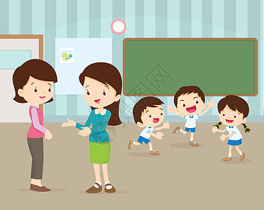 父母是孩子最好的老师年轻老师 讲母亲话的少教师设计图片