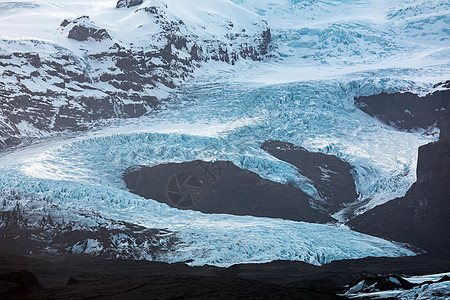 Fjallsarlon冰川湖冰岛旅游冰川白色蓝色沙龙山脉冰山冰河旅行天空图片