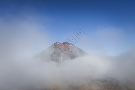 北伊斯兰汤加里罗国家公园Ngarauruhoe火山2291mt风景岩石陨石冒险荒野石头遗产高山公园公吨图片