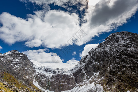 新西兰南阿尔卑斯山Fjordland国家公园公园远足顶峰旅游湿地冰川吸引力踪迹旅行峡湾图片