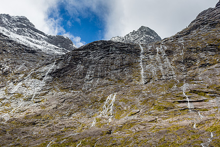 新西兰南阿尔卑斯山Fjordland国家公园荒野吸引力旅行公园远足踪迹冰川峡湾湿地国家图片