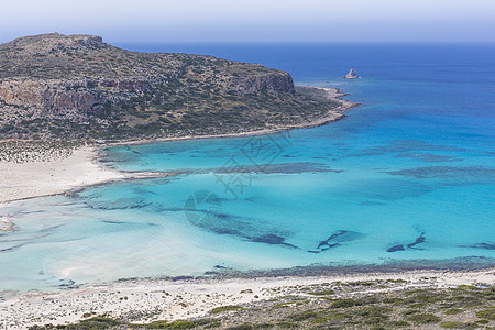 希腊克里特岛的Balos海湾 格兰沃萨地区旅行旅游热带异国横幅晴天海洋海滩海岸地标图片