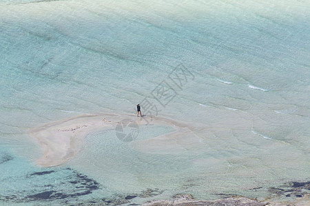 希腊克里特岛的Balos海湾 格兰沃萨地区支撑假期地标旅游异国横幅海滩旅行海岸情调图片