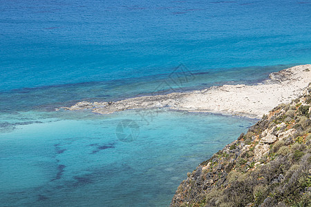 希腊克里特岛的Balos海湾 格兰沃萨地区地标假期海洋海岸支撑晴天异国旅行热带情调图片