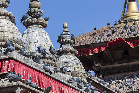 尼泊尔加德满都著名的Durbar广场宗教石头寺庙文化游客正方形艺术古董工艺建筑学图片