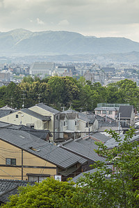 日本京都市的夜景城市日落观光景观天线街道旅游建筑地标建筑学图片