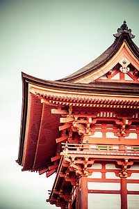 日本京都清水寺前门大门神社入口旅行佛教徒观光访问文化橙子地标网关图片