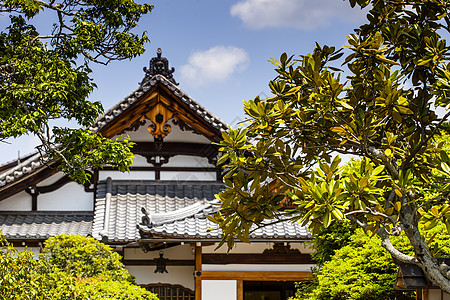 日本花园 日本石块花园的视图 日本京都天柳寺寺庙文化池塘地标世界植物建筑学旅行佛教徒花园图片