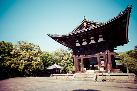 日本古老首都奈拉的东代佛教寺庙游客宗教文化大佛神社近藤佛教徒遗产大厅观光图片