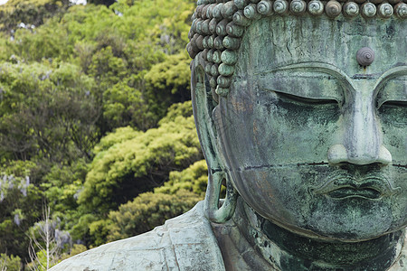 大佛大布苏 位于印度的Kotokuin寺庙艺术雕塑天空国家文化遗产冥想宗教风景历史性图片