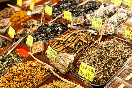 在日本的传统市场水果人行道店铺旅行访问零售价格街道行人蔬菜图片